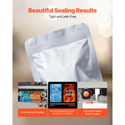 Load image into Gallery viewer, Amocart Continuous Bag Band Sealing Machine 0.24-0.47in Width Vertical Band Sealer with Roller Printing for 0.001-0.03in Bags