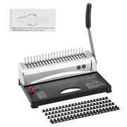 Bild in Galerie-Viewer laden, Amocart Binding Machine Comb Binding Machine 21Holes Binding 450 Sheets Book Binder Machine with 100 PCS 3/8'' Comb Binding Spines