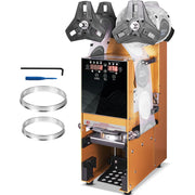 Charger l'image dans la visionneuse de galerie, Amocart Fully Automatic Cup Sealing Machine 500-650 Cups/H with LCD Panel Electric Tea Sealer Machine for 75/90/95mm Cup Milk
