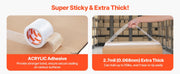 Load image into Gallery viewer, SucceBuy 6/24 Rolls 7.6CM 70M High Viscosity Clear Adhesive Tape Transparent Packaging Tape for Office Wrapping Express Packing