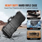 Load image into Gallery viewer, Amocart Rifle Hard Case Portable Long Gun Storage Suitcase with 2 Casters Shockproof & Waterproof Airsoft Rifle Protective Case