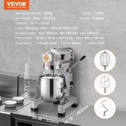 Bild in Galerie-Viewer laden, Amocart 10L/14L/28.5L/18.7L Commercial Food Mixer Commercial Stand Mixer with 3 Adjustable Speeds 550W 1100W Dough Mixer