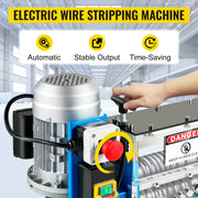Bild in Galerie-Viewer laden, Amocart Electric Wire Stripping Machine Cable Stripper 1.5-38mm 11 Channels Acrylic+Aluminum W/Blade for Scrap Copper Recycling