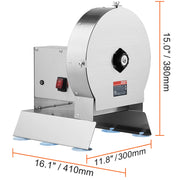Bild in Galerie-Viewer laden, Amocart Electric Vegetable Slicer 0-12mm Thickness Adjustable Commercial Slicer Machine Stainless Steel Food Cutter Machine