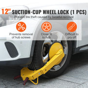 Load image into Gallery viewer, Amocart Wheel Lock Clamp 1/2 Pack Trailer Wheel Lock Heavy-Duty Anti Theft Tire Lock Adjustable Tire Boot Lock Tire Claw for RV