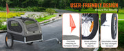 Charger l'image dans la visionneuse de galerie, Amocart 88lbs Dog Bike Trailer Pet Cart Bicycle Carrier with Wheels Coupler Reflectors Flag Collapsible to Store for Dogs