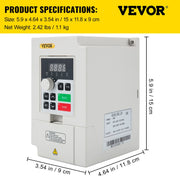 Bild in Galerie-Viewer laden, Amocart 2.2/3/4/7.5KW VFD Frequency Inverter 110V/220V 1/3P Input 3P Output Variable Frequency Drive CNC Motor Converter