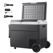 Charger l'image dans la visionneuse de galerie, Amocart 12 Volt Car Refrigerator 60L/78L Car Fridge Portable Electric Cooler with Wheels and Handle for Outdoor Camping Travel