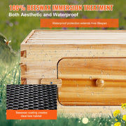 Load image into Gallery viewer, Amocart Bee Hive Deep Box Starter Kit 100% Beeswax Coated Natural Cedar Wood Langstroth Beehive Kit Transparent Acrylic