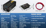 Load image into Gallery viewer, Amocart Pure Sine Wave Power Inverter 2500W/3500W/5000W 12V DC to 120V AC Aluminum Alloy LCD Screen & LED Indicators Power Use