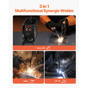 Charger l'image dans la visionneuse de galerie, SucceBuy MIG Welder 130Amp Mig Welding Machine 3-in-1 Portable Mig Welder with IGBT Inverter Technology Digital Display Screen