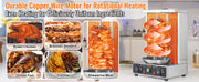 Charger l'image dans la visionneuse de galerie, Amocart Shawarma Grill Machine 13lbs Chicken Shawarma Cooker Machine Electric Vertical Broiler Gyro Rotisserie Oven Doner Kebab