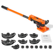 Bild in Galerie-Viewer laden, Amocart Manual Pipe Bender 7 Bending Dies Multifunction Steel Copper Tube Bending Machine Lever Heavy Duty Tube Bender Tools