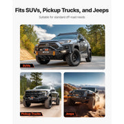 Bild in Galerie-Viewer laden, Amocart 12000 lbs Wireless Electric Winch 12V DC Wired Truck Car Winch with 0.36in x 75.5ft Synthetic Rope for Towing Off-Road