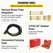 Charger l'image dans la visionneuse de galerie, Amocart Fuel Vacuum Carburetor Synchronizer Carb Tool sync 4 Gauge Set with Rubber Hose Vacuum Balancer Meter Kit For Motorbike