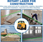 Load image into Gallery viewer, Green Beam Rotary Laser Level Kit Self Leveling 360 Degree Horizontal Transit Tripod Grade Rod 500M Range Construction Surveying