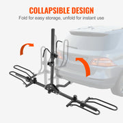 Bild in Galerie-Viewer laden, Amocart Hitch Mount Bike Rack, 2/4-Bike Platform Style 80/160/150 LBS Bike Rack Hitch Titling and Folding Bike Carrier for Car