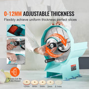 Bild in Galerie-Viewer laden, Amocart Manual Vegetable Fruit Slicer 0-0.5"/0-12mm Adjustable Commercial Slicer Machine Stainless Steel Blade Food Cutter