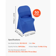 Load image into Gallery viewer, SucceBuy 50 Pcs Purple Chair Covers Polyester Spandex Chair Cover Stretch Slipcovers for Wedding Party Flat-Front Chair Covers