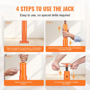 Load image into Gallery viewer, Amocart House Floor Jack Adjustable Support Beam Basement Jack Post Pole for Leveling Lift Steel Telescoping Jack Support