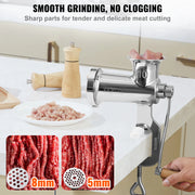 Charger l'image dans la visionneuse de galerie, Amocart Manual Meat Grinder 304 Stainless Steel Hand Meat Grinder with Steel Table Clamp Meat Mincer Sausage Maker