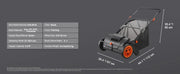 Charger l'image dans la visionneuse de galerie, Amocart Tow Behind Lawn 21/26/44/50in Sweeper Large Capacity Heavy Duty Leaf Grass Collector with Adjustable Sweeping for Pick
