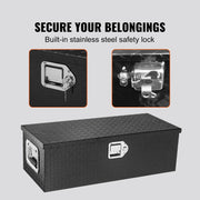 Charger l'image dans la visionneuse de galerie, Amocart Heavy Duty Aluminum Truck Bed Tool Box, Diamond Plate Tool Box with Side Handle and Lock Keys for Pickup, Truck Bed, RV