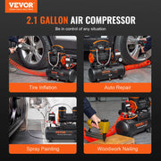 Charger l'image dans la visionneuse de galerie, Amocart Silent Air Compressor 9L 18L 24L 35L Quiet Oil-free Portable Air Pump for Home Repair Tire Inflation Whisper Compressor