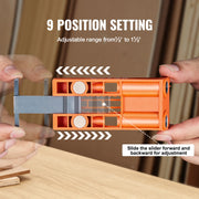 Bild in Galerie-Viewer laden, Amocart 56 Pcs Pocket Hole Jig Mini Jig Pocket Hole System with 9" C-clamp Step Drill Wrench Drill Stop Ring Square Drive Bit