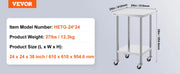 Charger l'image dans la visionneuse de galerie, Amocart Stainless Steel Work Table 500 LBS Load Capacity w/4 Wheels 3 Adjustable Height Levels Heavy Duty Food Prep Worktable