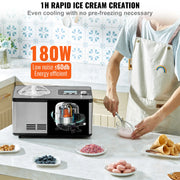 Load image into Gallery viewer, Amocart Automatic Ice Cream Maker with Built-in Compressor 2 Quart No Pre-freezing Fruit Yogurt Machine Electric Sorbet Maker