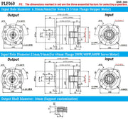 Load image into Gallery viewer, Nema23 Nema34 Nema 42 Planetary Reducer Ratio 5:1 10:1 for 60 80 90 130mm Servo Motor 57mm 86mm Motor High Precision Gearbox