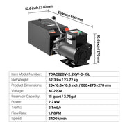 Bild in Galerie-Viewer laden, Amocart Hydraulic Pump Power Unit 10 Qt/15 Qt Single Acting Hydraulic Unit 6.3 L/min Oil Flow for Dump Truck Auto Repair Garage