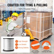 Charger l'image dans la visionneuse de galerie, Amocart Polyester Pull Tape Mule Flat Rope Printed Webbing Cable Pulling Tape for Packaging Gardening Electrical Conduit Work