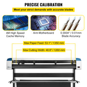 Charger l'image dans la visionneuse de galerie, Amocart 53"/34"/28"4MB Semi-Automatic Cutter Vinyl Cutting Plotter Machine Laser Positioning 3 Interface W/ SIGNMASTER Software