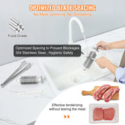 Bild in Galerie-Viewer laden, Amocart 17inch 54 Blades Commercial Meat Tenderizer 450W Electric Meat Tenderizer Machine for Pork Chicken Fish