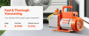 Charger l'image dans la visionneuse de galerie, Amocart Vacuum Pump & Oil Bottle 3.5CFM/4CFM/5CFM 1-Stage or 6CFM 9CFM 2-Stage, R134a R22 R410a Systems Conditioner Maintenance