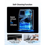 Charger l'image dans la visionneuse de galerie, Amocart Commercial Ice Maker Machine 130Lbs/24H with 33Lbs Storage 45 Cubes per Cycle Stainless Steel Freestanding for Home