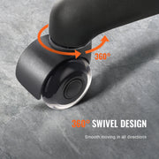 Charger l'image dans la visionneuse de galerie, Amocart 2/3 inch Set of 5 Office Chair Wheels Replacement Computer Gaming Desk Universal Caster for Hardwood Floors and Carpet