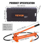 Bild in Galerie-Viewer laden, Amocart 10 Ton Hydraulic Jack Air Pump Lift Ram Body Frame Porta Power Repair Kits Multi-functional Auto Body Frame Repair Kits