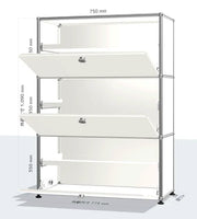 Bild in Galerie-Viewer laden, Tv Stand Storage Cabinets Corner Cabinet Metal Storage Display Cabinet Living Room Cabinets Furniture