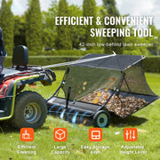 Charger l'image dans la visionneuse de galerie, Amocart Large Lawn Sweeper, Tow Behind Design with Dump Rope for Easy Emptying