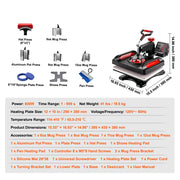 Charger l'image dans la visionneuse de galerie, Amocart 12x15In Heat Press Machinine Multifunctional Clamshell Printer Digital Heat Press Transfer Machine Sublimation Machine