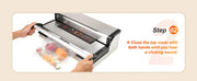 Bild in Galerie-Viewer laden, Amocart Commercial Vacuum Sealer Machine Multifunction Automatic Food Packaging with Bag Roll Storage Cutter for Home Kitchen