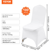 Charger l'image dans la visionneuse de galerie, Amocart 12/30/50/100Pcs Wedding Chair Cover Spandex Stretch Slipcover for Restaurant Banquet Dining Party White Chair Cover