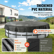 Bild in Galerie-Viewer laden, Amocart 18/15Ft Round Pool Cover Solar Covers for Above Ground Pools Safety Pool Cover with Drawstring Design Black