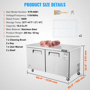 Charger l'image dans la visionneuse de galerie, Amocart 72" Commercial Refrigerator Sandwich & Salad Prep Table 20Cu.Ft Food Prep Frost Free Refrigerator for Restaurant Bar