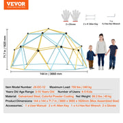 Bild in Galerie-Viewer laden, Amocart Climbing Dome 6/8/10/12FT Geometric Dome Climber Hammock Swing Jungle Gym Climbing Grip Outdoor Backyard Play Equipment