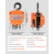 Charger l'image dans la visionneuse de galerie, Amocart Hand Chain Hoist Manual Chain Block with Upgrade G80 Galvanized Chain 10 ft/20ft Lifting Height Pulley Hoist for Garage
