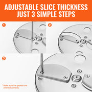 Charger l'image dans la visionneuse de galerie, Amocart Electric Vegetable Slicer 4 in 1 Multifunctional Food Cutter Vegetable Chopper for Slicing Shredding Dicing Slitting